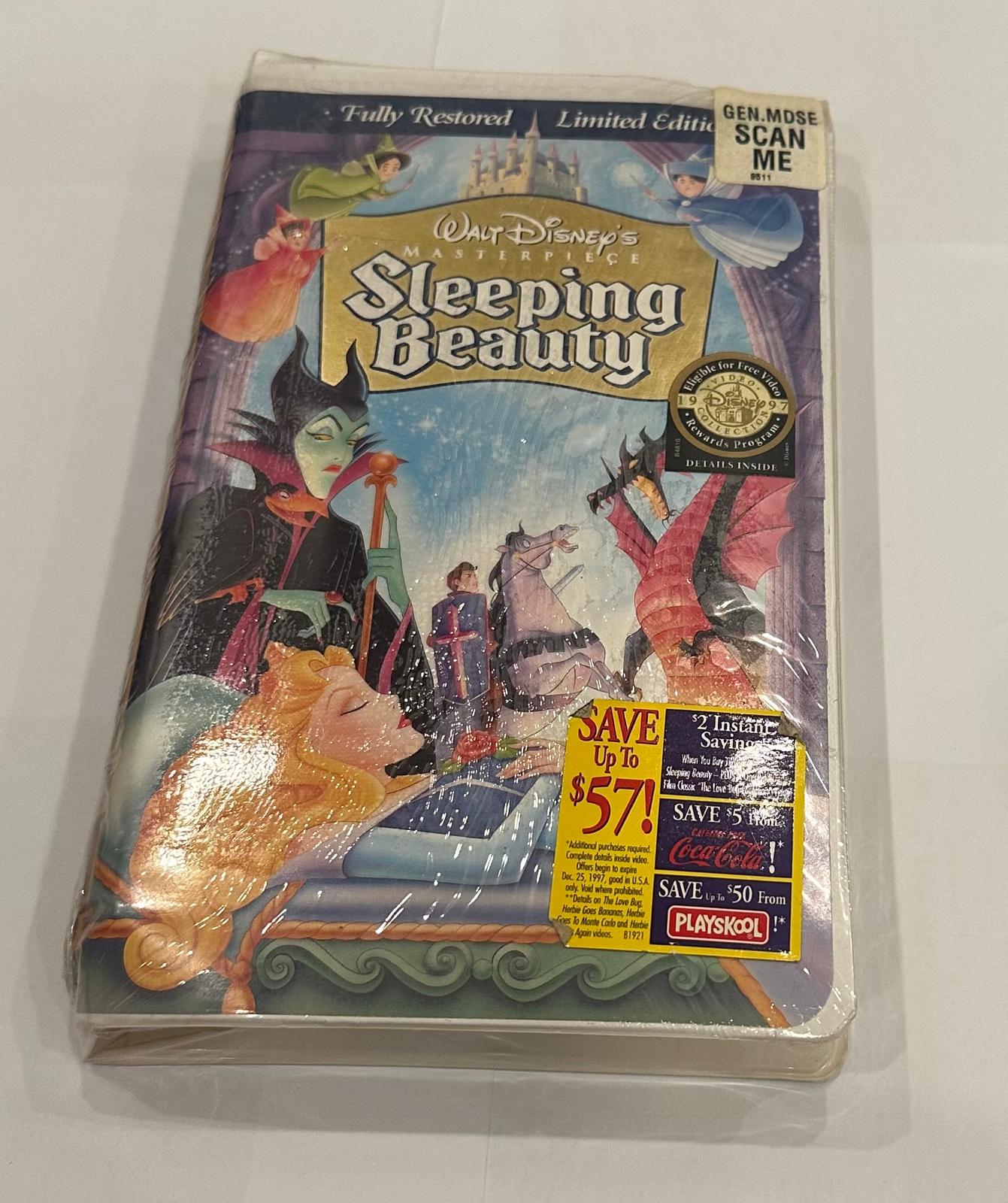 Disney VHS Tape Sleeping Beauty Materpiece