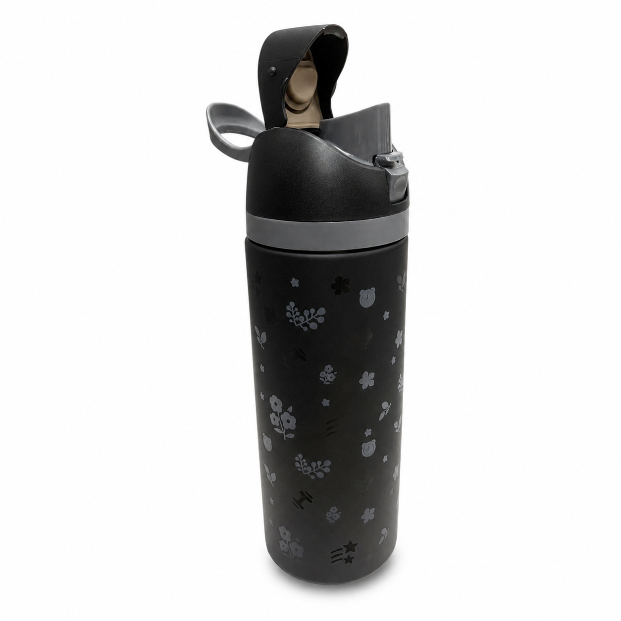 Water Bottle Rose Print Designs 850 ml #4 || مطارة ماء تصميم ورود 850 مل #4
