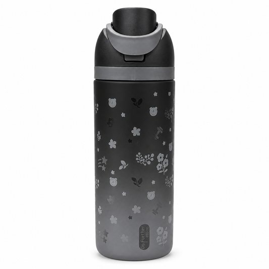 Water Bottle Rose Print Designs 850 ml #4 || مطارة ماء تصميم ورود 850 مل #4