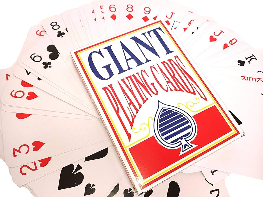 Giant Playing Cards 8*11 || لعبة جنجفة كروت لعب ضخمة ٨*١١ انش