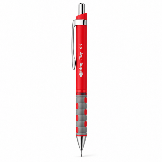 Rotring Tikky Mechanical Pencil 0.5mm Red || قلم رصاص ميكانيكي روترينج تيكي 0.5 مم أحمر