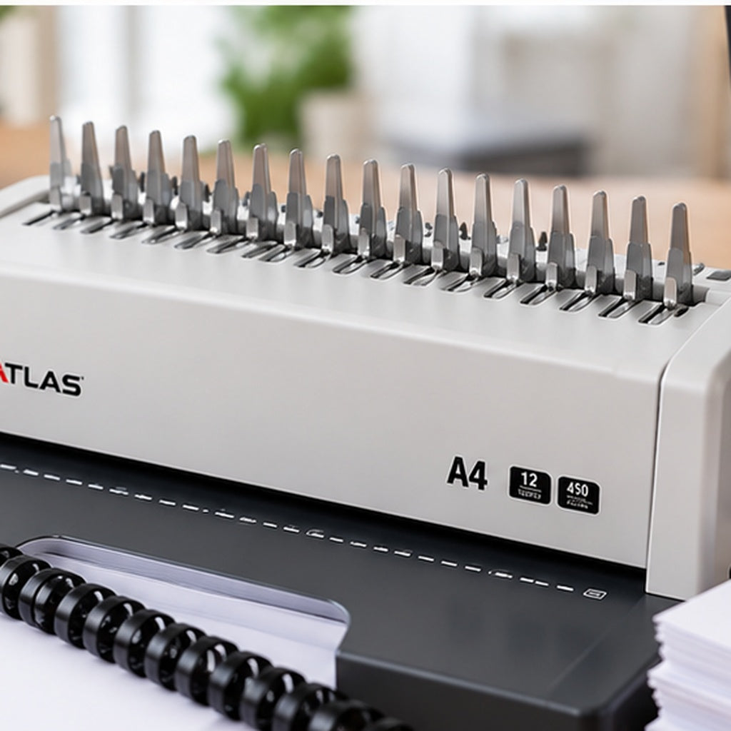 Atlas Binding Machine A4 || ماكينة تغليف تكعيب حلزوني اطلس A4