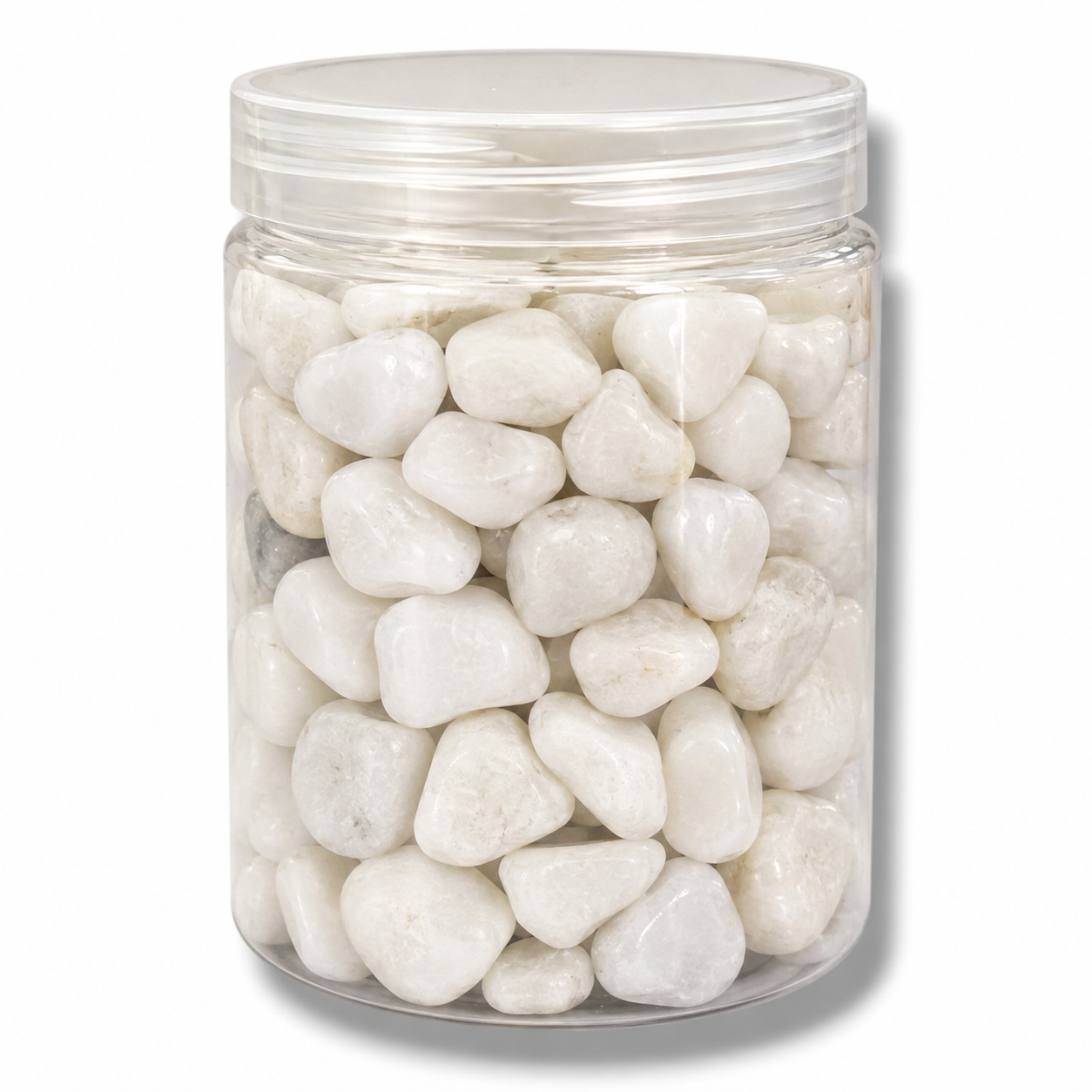 Colored Pebbles Small Pack 250g White || احجار ملونه علبه صغيره 250ج أبيض