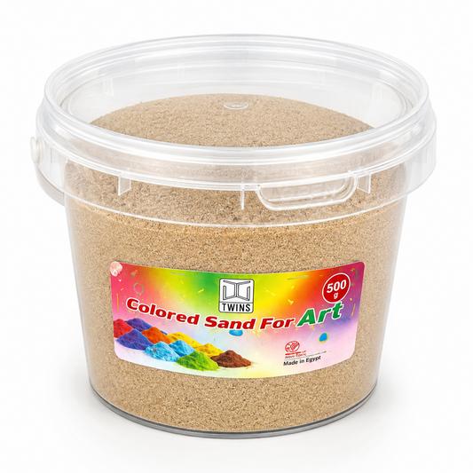 Twins Colored Sand 500g Plain || رمل ملون توينز 500 جرام ساده