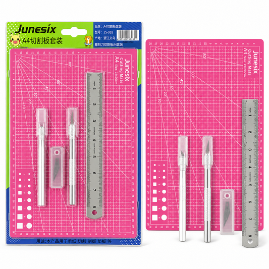 Cutting Set 6 Pcs Pink || مجموعة تقطيع 6 حبة لون وردي