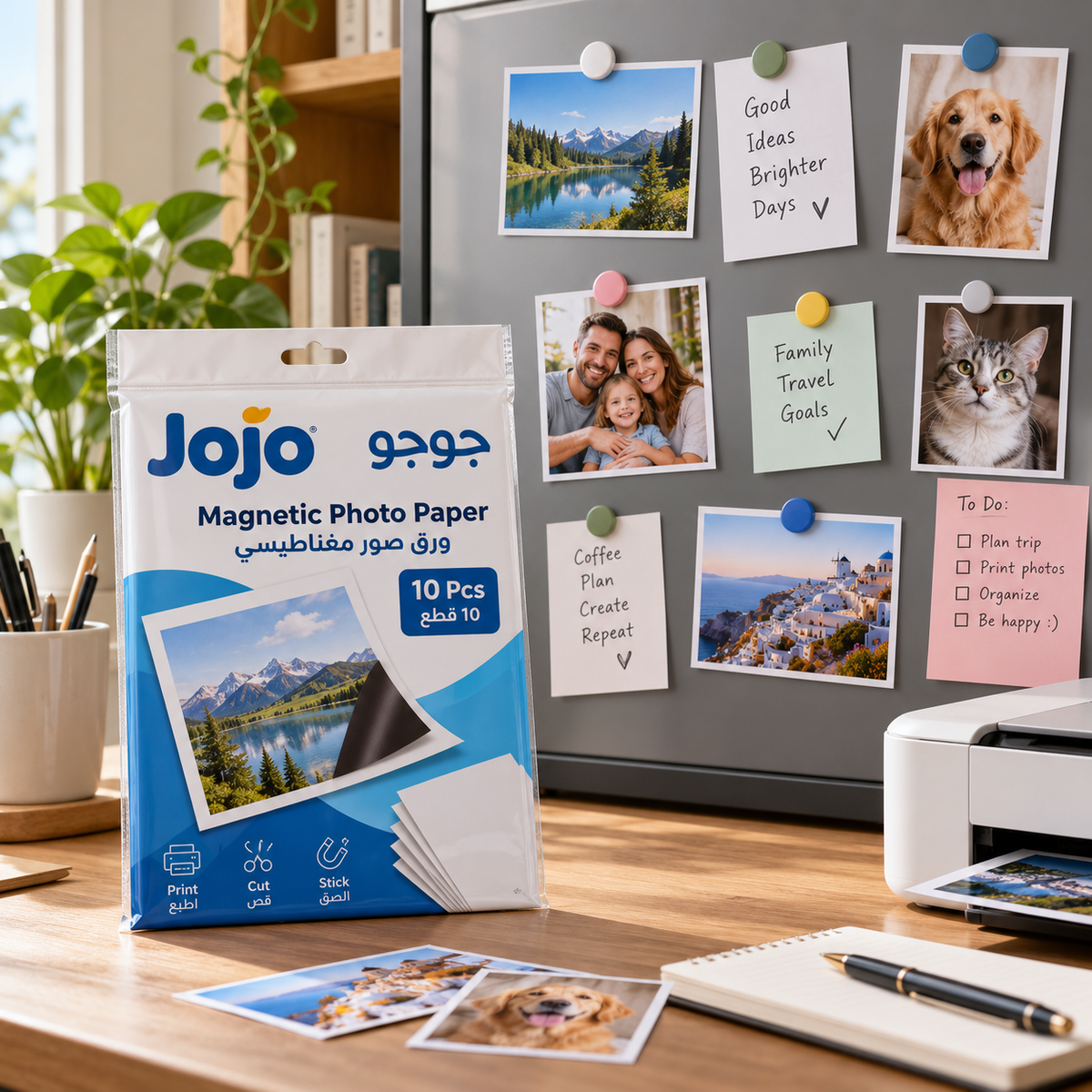 Jojo Magnetic Photo Paper 10 Pcs || ورق صفحات مغناطيسية جوجو ١٠ حبة