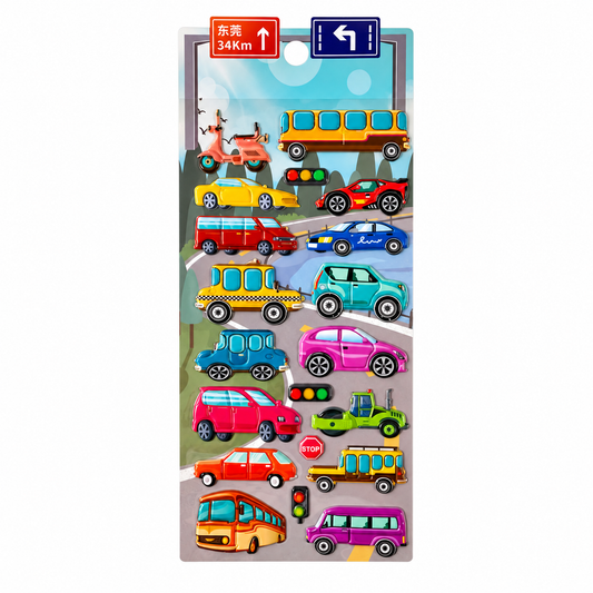 A&T Embossed Stickers Vehicles #2 || ستيكرات بارزة اي اند تي سيارات #2
