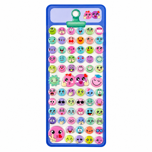 A&T Embossed Stickers Smiley Faces #1 || ستيكرات بارزة اي اند تي سمايلي #1