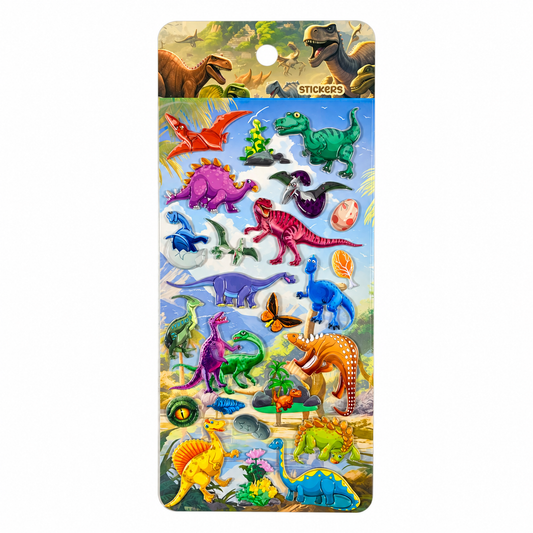 A&T Embossed Stickers Dinosaurs #3 || ستيكرات بارزة اي اند تي ديناصورات #3