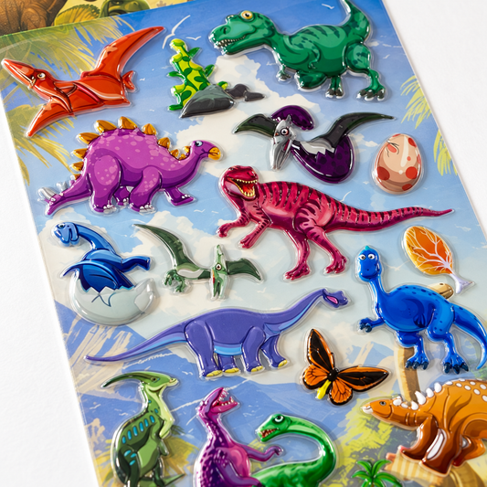 A&T Embossed Stickers Dinosaurs #3 || ستيكرات بارزة اي اند تي ديناصورات #3