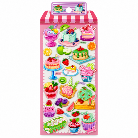 A&T Embossed Stickers Deserts || ستيكرات بارزة اي اند تي حلويات