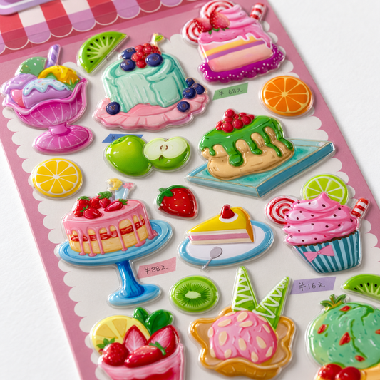 A&T Embossed Stickers Deserts || ستيكرات بارزة اي اند تي حلويات