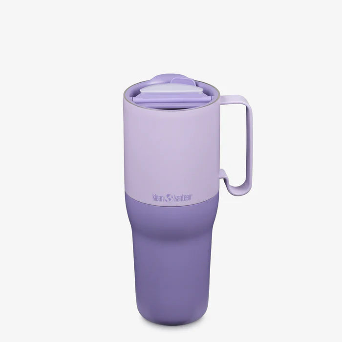Klean Kanteen 1064 ml Rise Tumbler Grippi Style with Straw Lid Black Color || مطارة ماء كلين كانتين مع عود مصاص ستايل جريبي 1064مل لون اسود