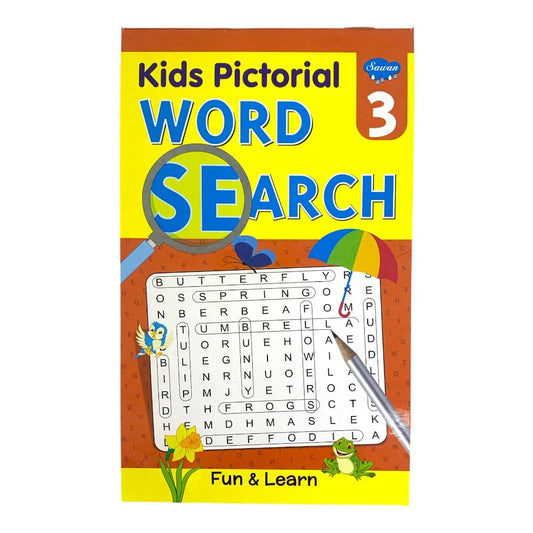 Sawan Kids Pictoral Word Search 3 || دفتر نشاطات الاطفال الغاز الكلمات 3