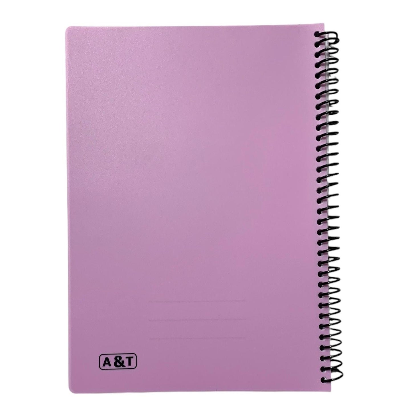 A&T Spiral Note Book A4 80 Pages Arabic Assorted Colors || A4 دفتر سلك سادة أطلس عدد 80 ورقة مسطر عربي حجم الوان مختلفة