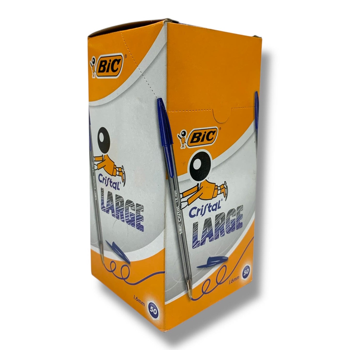 Bic Cristal Large 50 Pc Pack Blue Pens || باكيت اقلام حبر بيك كريستال ازرق ٥٠ قلم