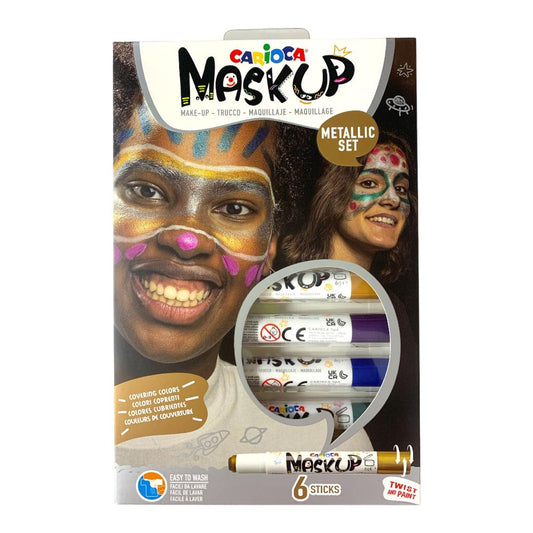 Carioca Mask Up Face Paint Metallic Set || الوان وجه كاريوكا مجموعة الميتاليك