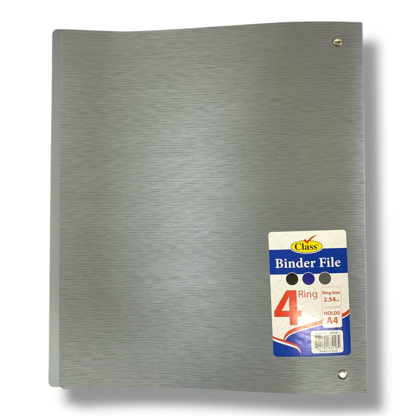 Class 4 Ring Binder File Grey Color || ملف كلاس 4 حلقات لون رمادي