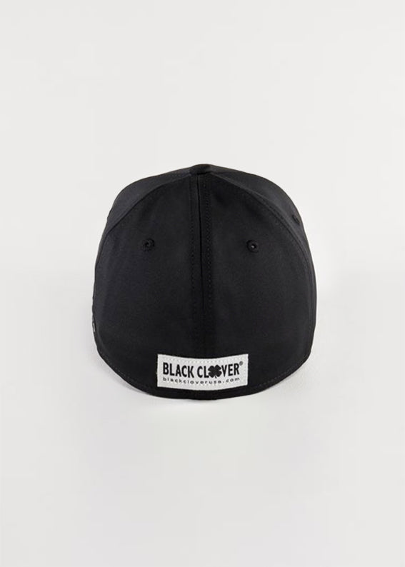 PREMIUM CLOVER 41(BLACK/WHITE LOGO) || كاب بلاك كلوفر #14