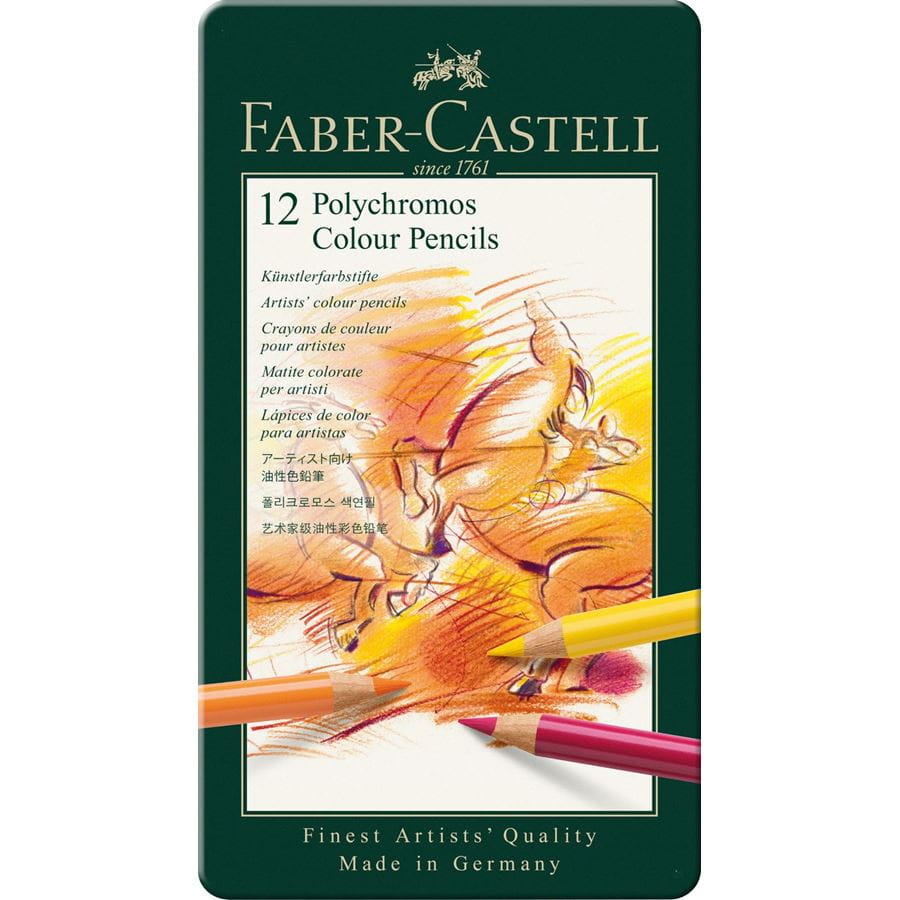 Faber-Castell Polychromos Colour Pencils, 12 Colors – official product gallery photo 1