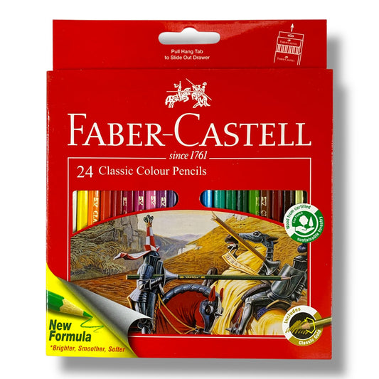 Faber Castell Colored Pencils 24 Colors || الوان خشبية فيبر كاستل 24 لون