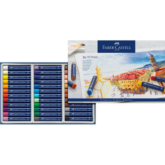 Faber Castell Oil Pastel 36 Colors || الوان باستيل زيتية ٣٦ لون فيبر كاستل⁩