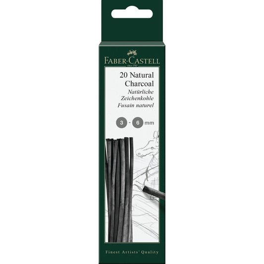 Faber Castell Natural Drawing Charcoal || فحم طبيعي للرسم فيبر كاستل