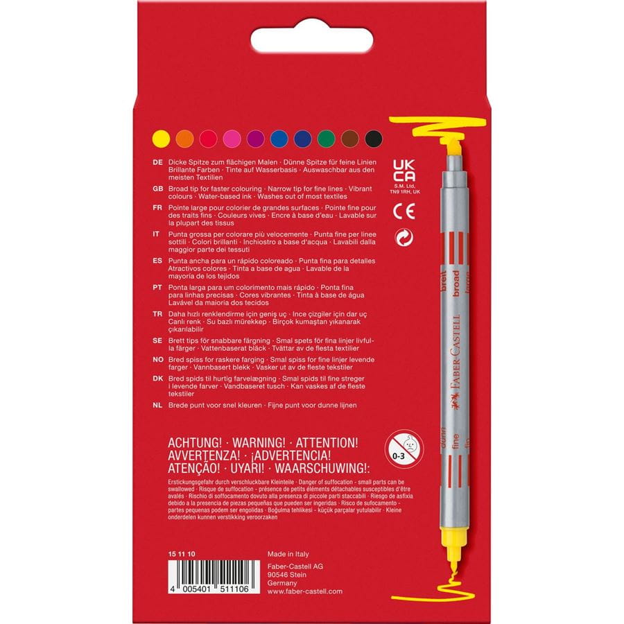 Faber Castell 10 Double Ended Felt Tip Pens – official product gallery photo 2