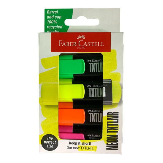 Faber-Castell Neon TXTLNR Highlighters || أقلام تحديد Faber-Castell Neon TXTLNR