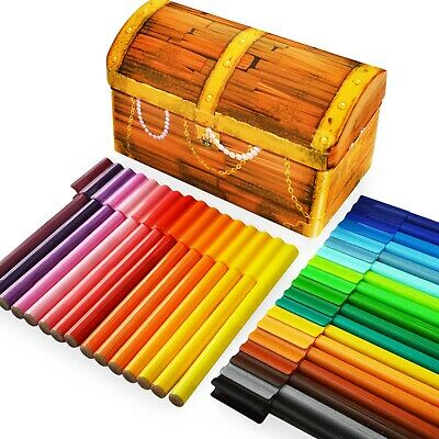 Faber Castell Connector felt tip pen treasure box 33 colors || صندوق كنز أقلام تلوين فيبر كاستل كونيكتور، 33 لونًا