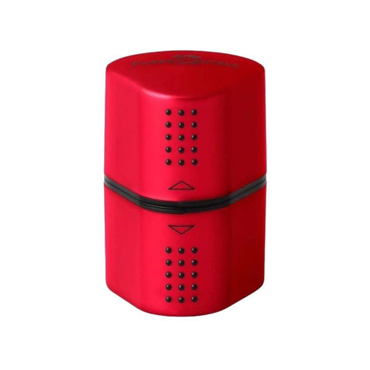 Faber Castell Red Sharpener 2 Openings || براية فيبر كاستل لون احمر فتحتين