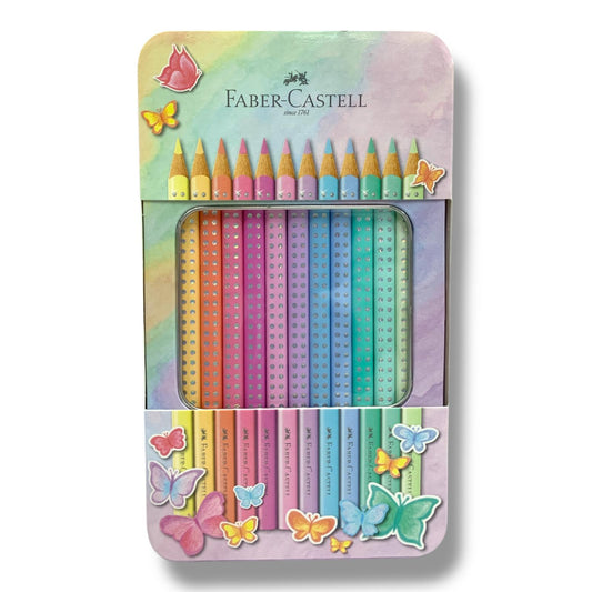 Faber Castell Pastel Colored Pencils 12 Colors || الوان خشبية باستيل فيبر كاستل 12 لون