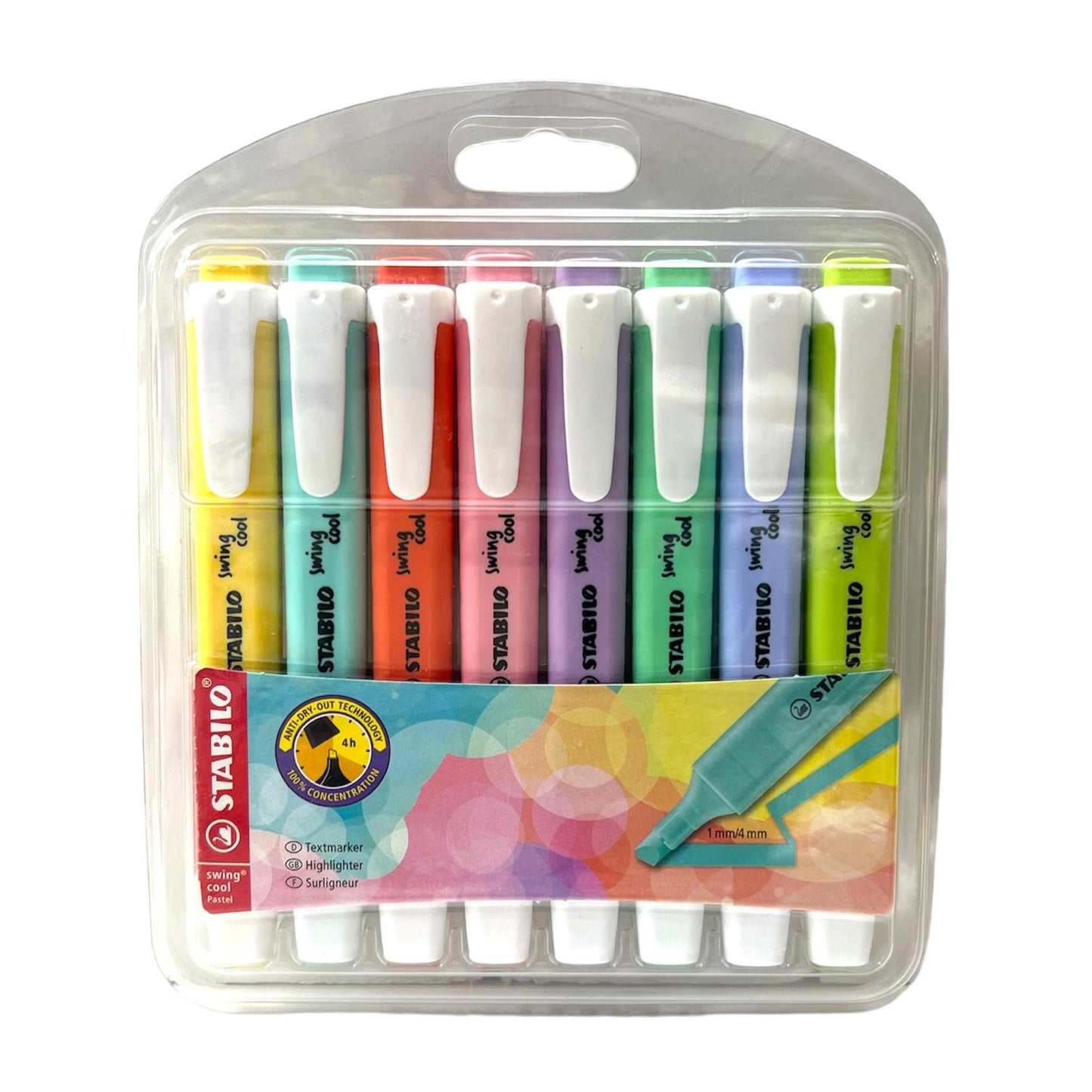 Stabilo Highlighters Swing Cool 8 Colors || الوان فسفوري ستابيلو باستيل ٨ لون