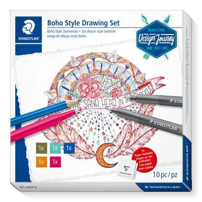 Trendset Design Journey Boho Style Drawing Set STAEDTLER 61 DJT3 ||| مجموعة رسم نمط بوهو