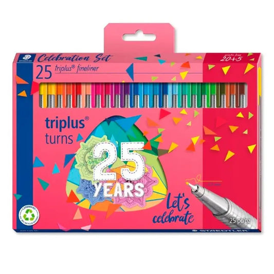 Staedtler Triplus Fineliner 25 Colors || الوان ضعيفة ستدلر 25 لون فاين لاينر