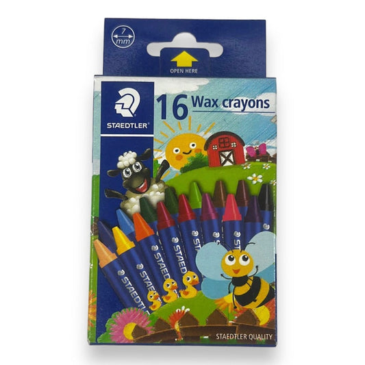 Staedtler Wax Crayons 16 Colors || الوان شمعية ستدلر ١٦ لون