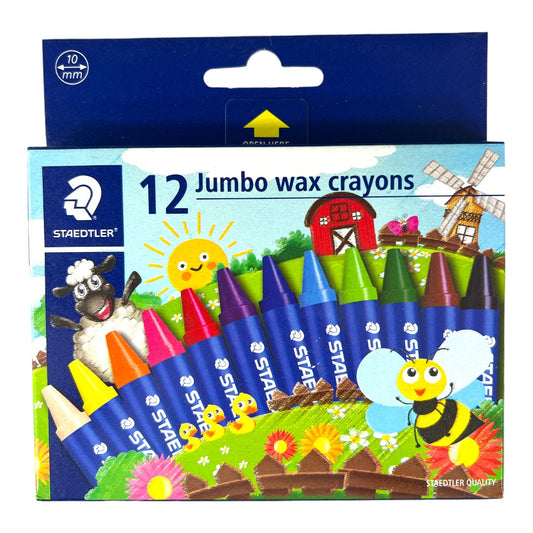 Staedtler Crayons, 12 Colors || ألوان شمعية ستدلر، 12 لونًا