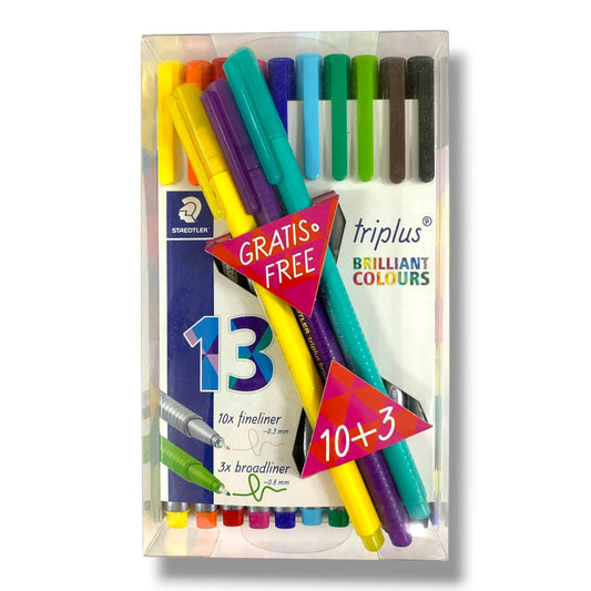Staedtler Triplus Set 13 Colors || الوان ستدلر راس رفيع 13 لون