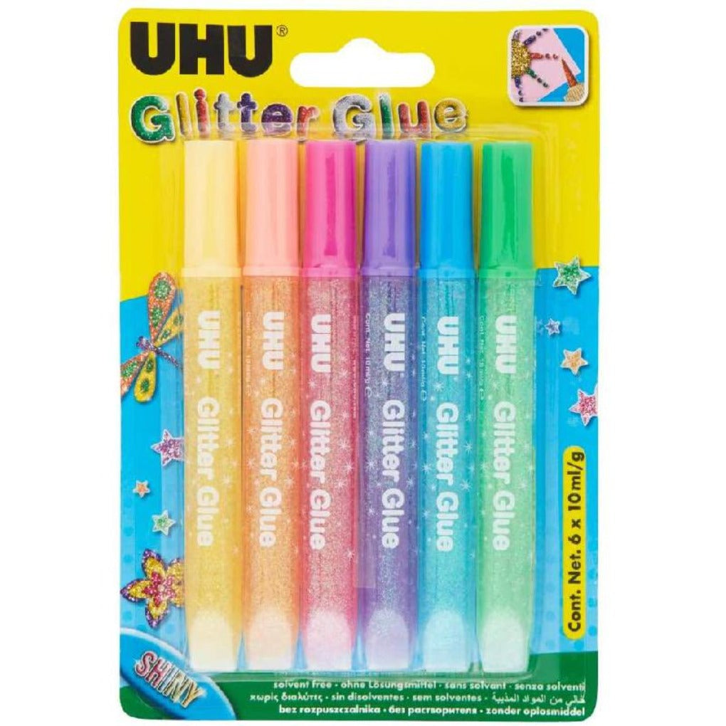 UHU Glitter Glue Shiny || صمغ زري قلتر يوهو شايني