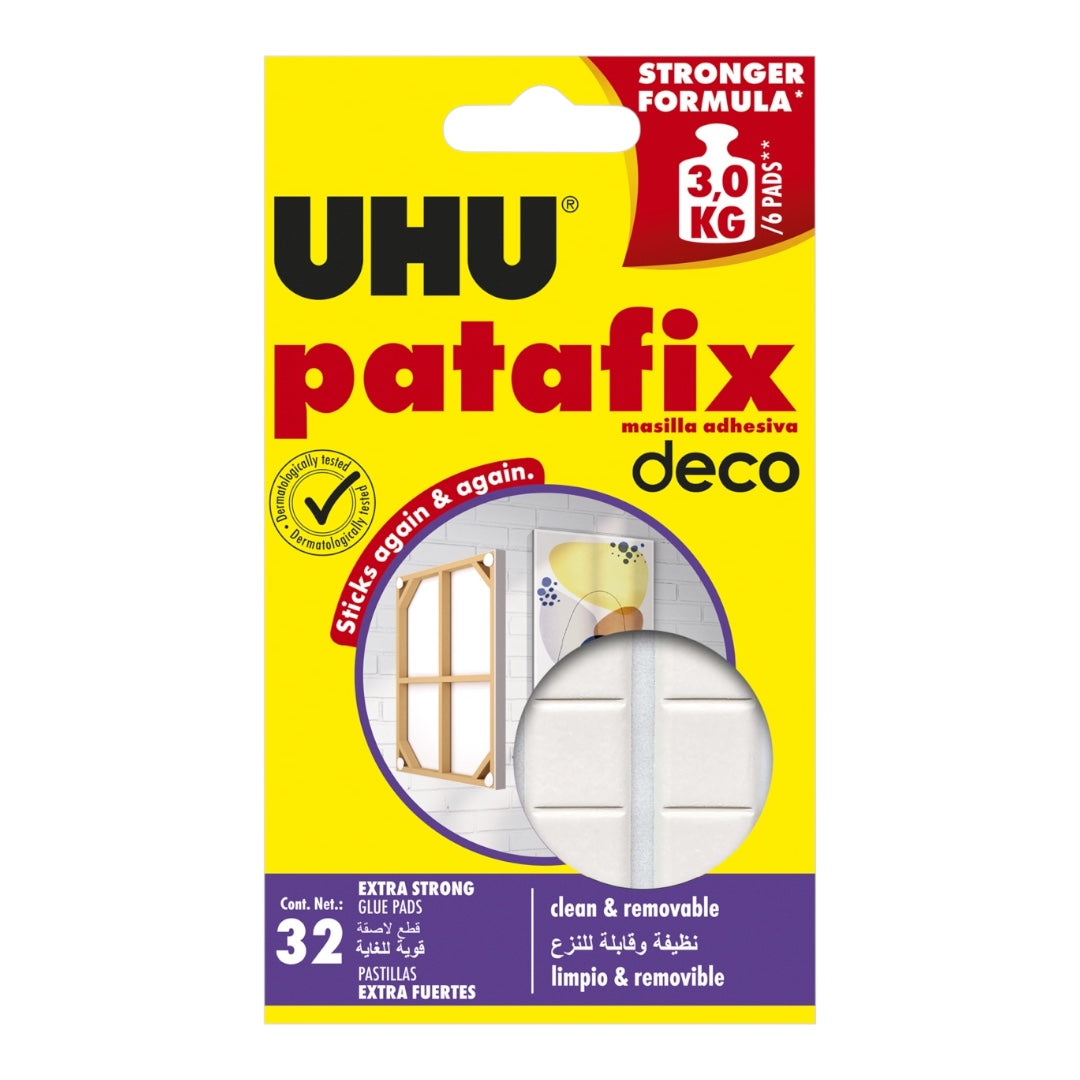 Uhu Patafix Deco 32 Glue Pads || يوهو باتافيكس ديكو ٣٢ قطعة لاصقة
