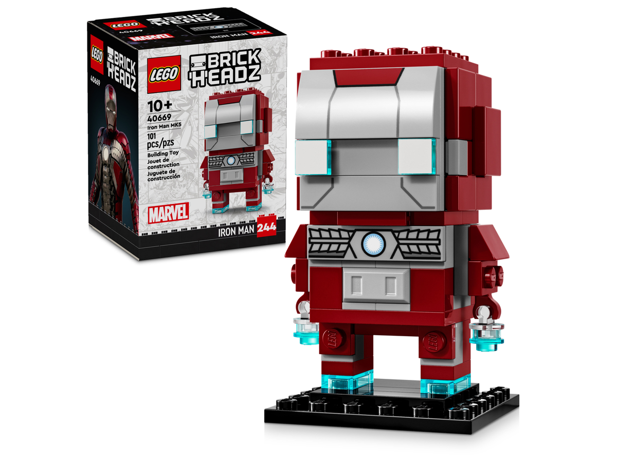 LEGO® BrickHeadz™ Marvel Iron Man MK5 Figure 40669 official product view