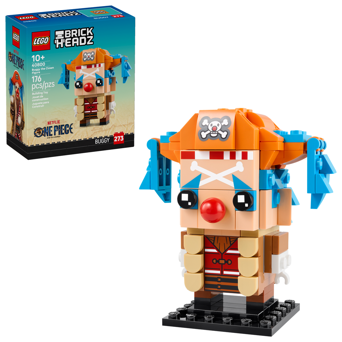 LEGO® BrickHeadz™ ONE PIECE Buggy the Clown Figure 40800 official product view