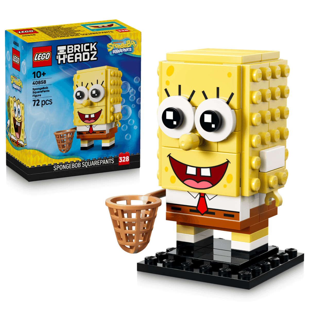 LEGO® BrickHeadz™ SpongeBob SquarePants 40858 product and box view