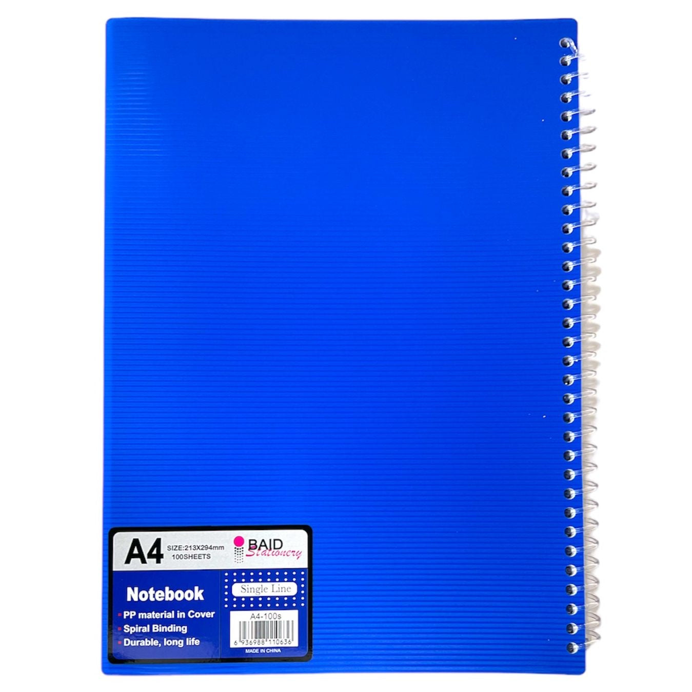 A4 Notebook 100 Sheets || دفتر سلك ١٠٠ ورقة حجم اي فور