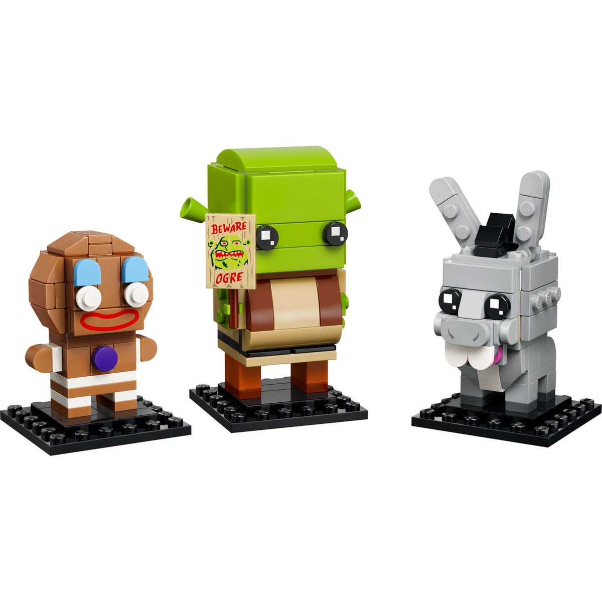LEGO® BrickHeadz™ Shrek, Donkey & Gingy Figures 40923 || ليغو بريك هيدز شريك ودونكي وجينجي 40923