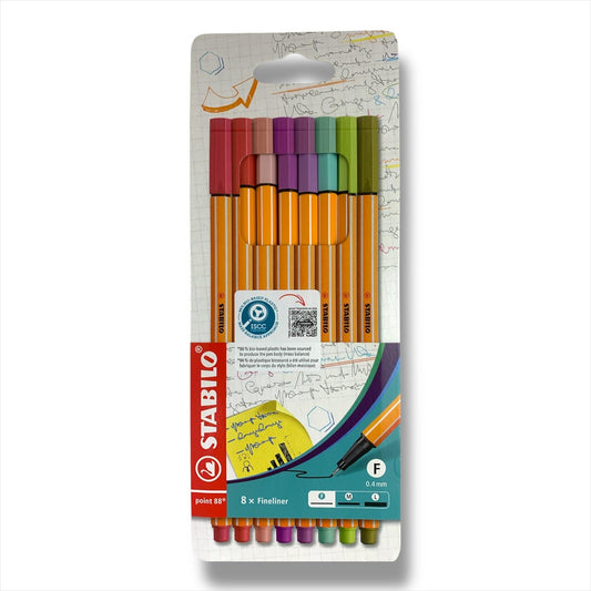Stabilo Fineliner 8 Color Set || مجموعة اقلام رفيعة ستابيلو ٨ لون