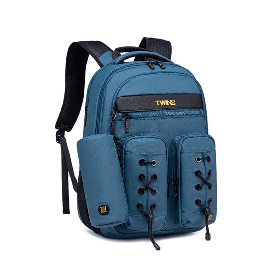 Twins Backpack 18 Inch Blue w Pencil Case #1  || جنطة ظهر توينز 18 انش لون ازرق مع مقلمة #1