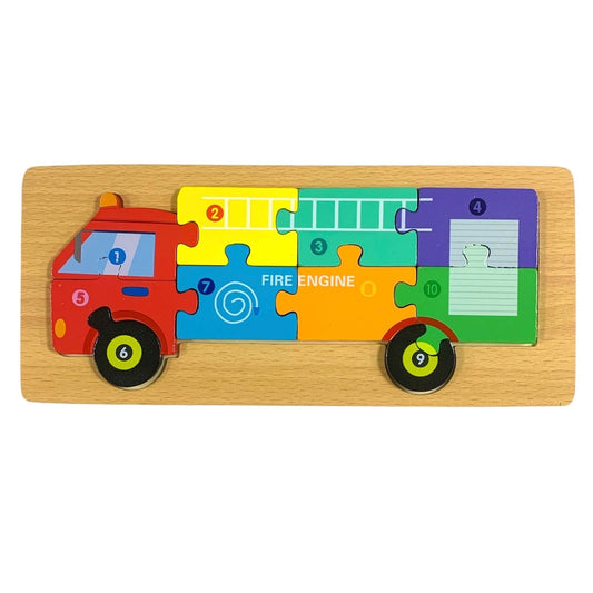 A&T Puzzle Fire Truck || بازل اي  اند تي سيارة المطافي