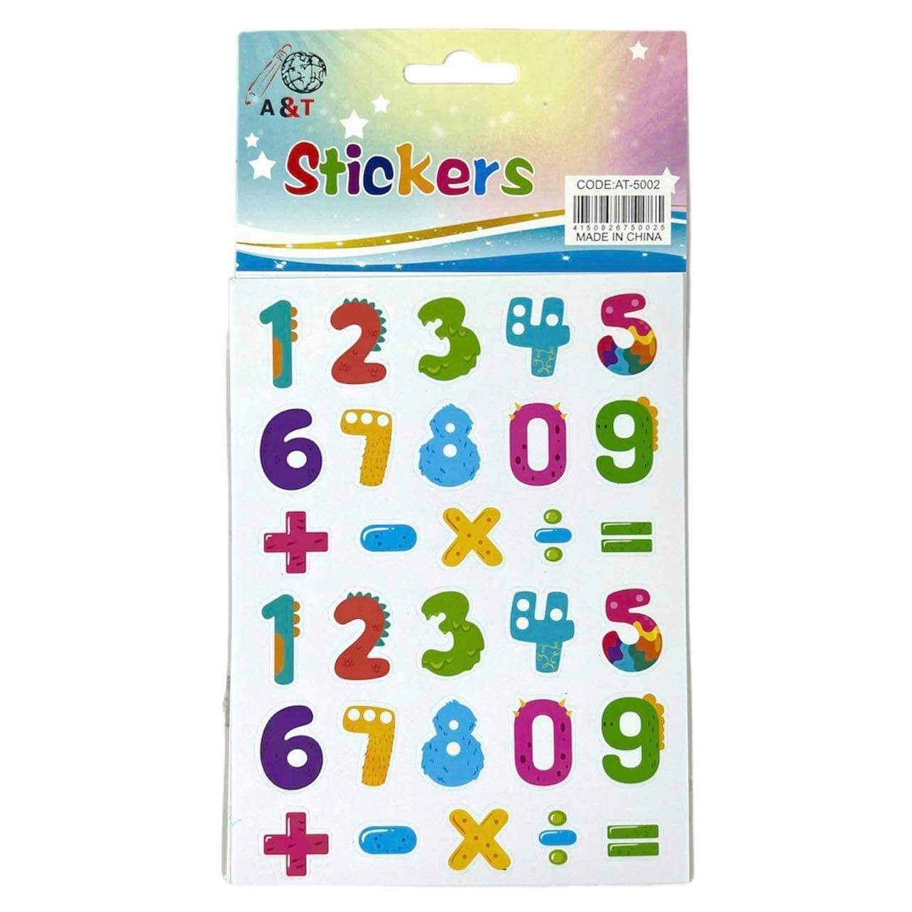 A&T Stickers English Numbers  || ستيكرز اطلس ارقام انجليزي