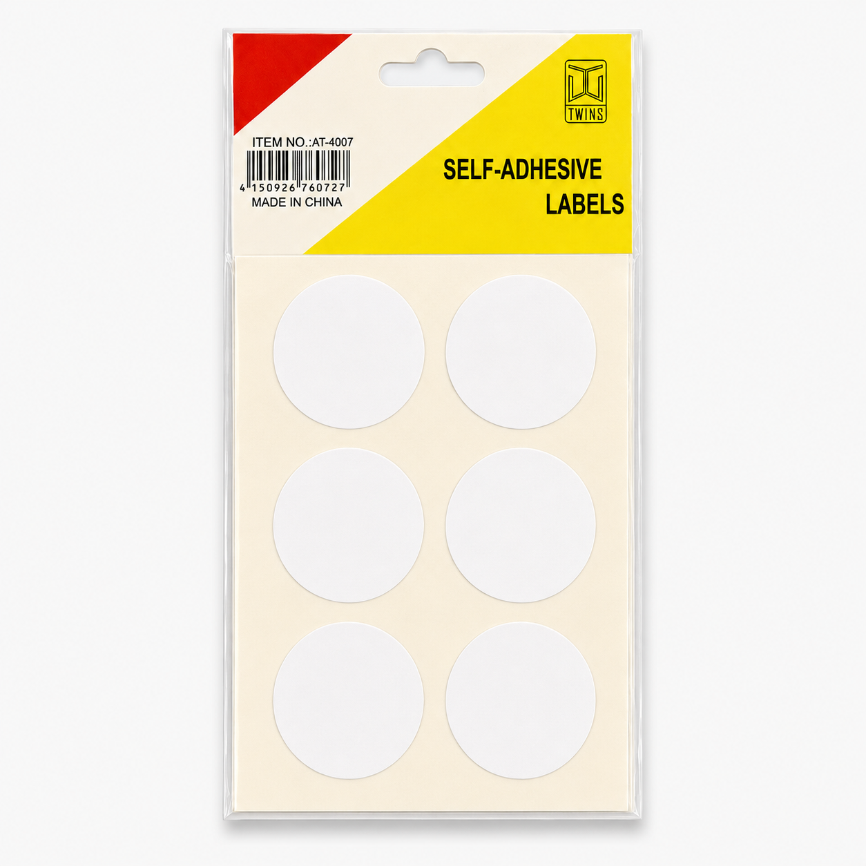 A&T Round White Sticker Pack 60 Stickers || ستيكرات اي اند تي دائرية عدد 60 ستيكر